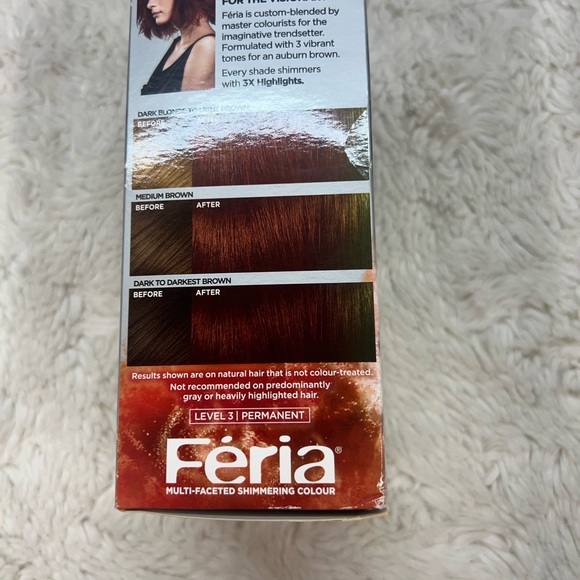 L'Oréal Paris Hair Color Feria Multi-Faceted Shimmering Colour 56 Auburn Brown - Picture 5 of 6